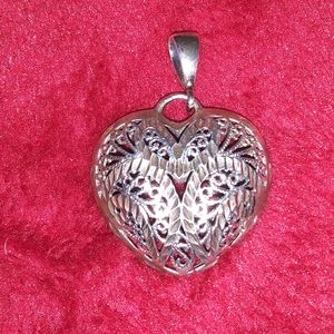 Sterling heart charm